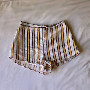 High Waisted Striped Shorts